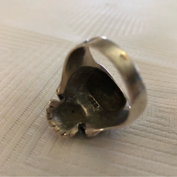 Men’s Skull Ring. 925 silver. Made in Mexico - Picture 5 of 6